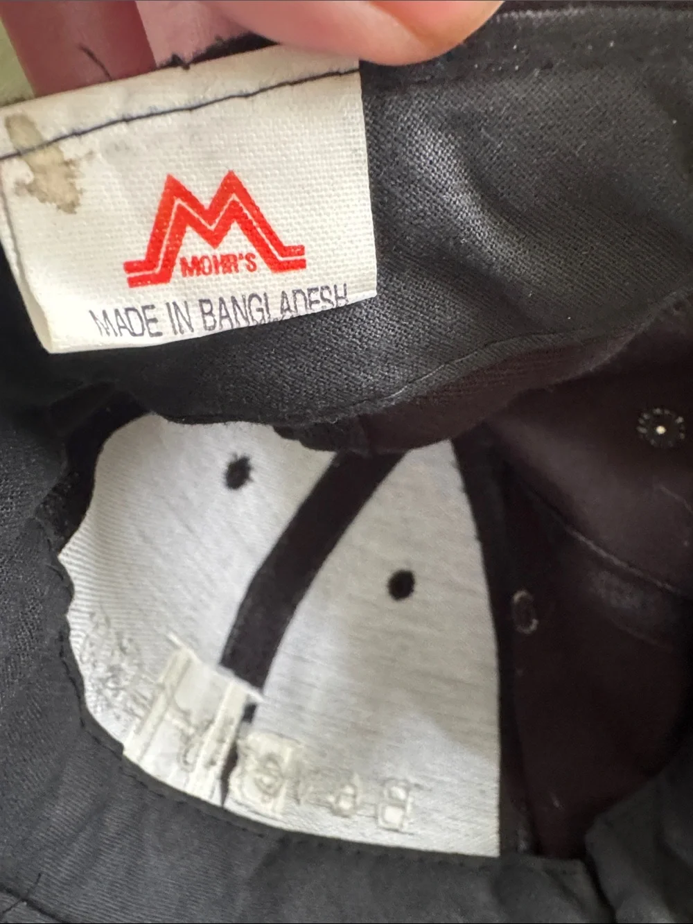 Embroidered Black Baseball Cap
